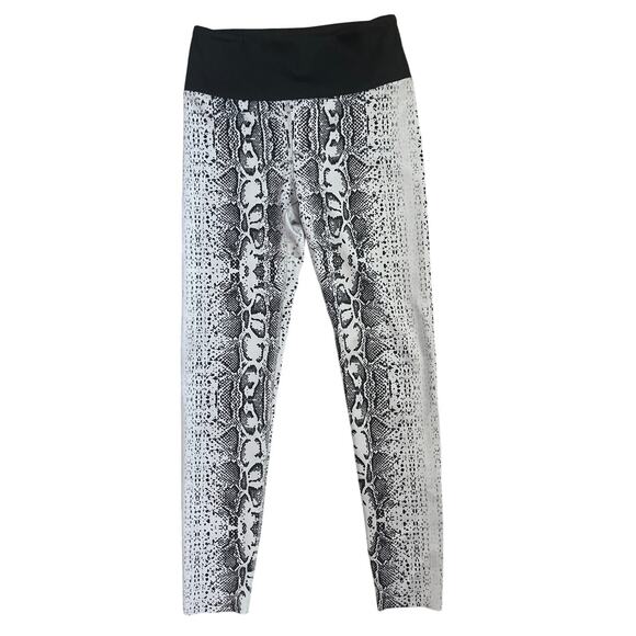 Noli Luxe‎ Gray & Black Snake Athletic 3/4 Length Leggings Size Small - Picture 1 of 8
